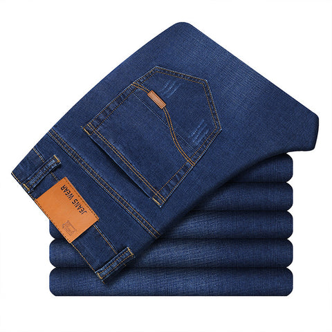 2019 Brand  Mens Winter Blue Fleece Jeans Lined Stretch Denim Warm Jeans For Men Designer Slim Fit bikrer youth Jeans 28-38 size