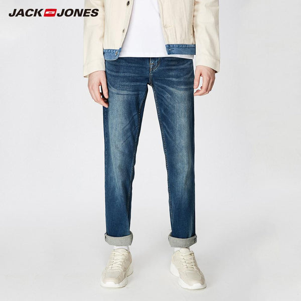 JackJones Men's Stretch Jeans men Elastic Cotton Denim Pants Loose Fit Trousers New Brand Menswear 219132584