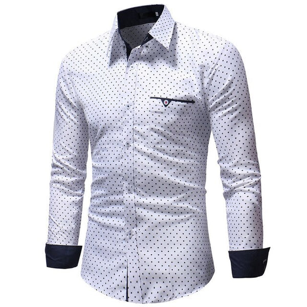 Men Shirt Slim Fit Shirt Long Sleeve Men Fashions Turn-Down Collar Shirts Button Korean Style Shirt Man camisa social masculina