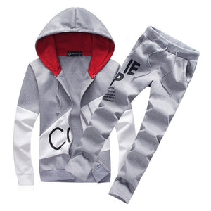 5XL Large Size Tracksuit Men Set Letter Sportswear Sweatsuit Male Sweat Track Suit Jacket Hoodie with Pants Mens Sporting Suits