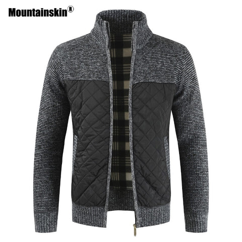 Mountainskin Men's Sweaters Autumn Winter Warm Knitted Sweater Jackets Cardigan Coats Male Clothing Casual Knitwear SA833