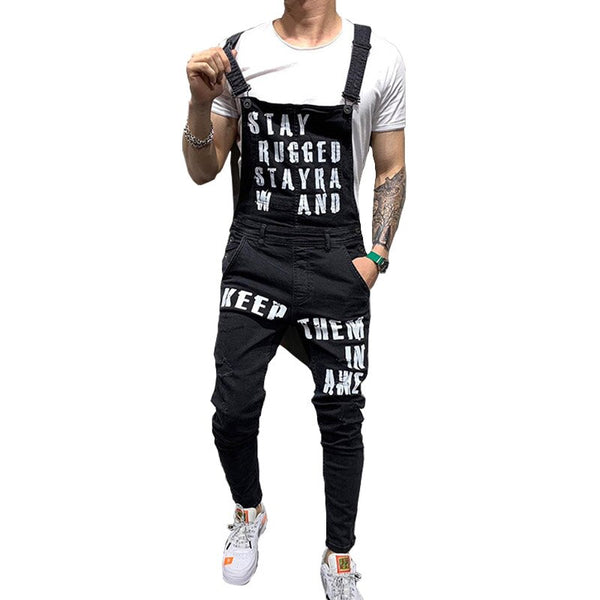 2019 New Fashion Men's Ripped Jeans Jumpsuits Shorts Summer Hi Street Distressed Denim Bib Overalls For Man Suspender Pants