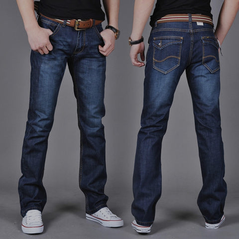 Hot Selling Men Jeans Casual Straight Slim Jeans Youth Fashion Men's Long Pants