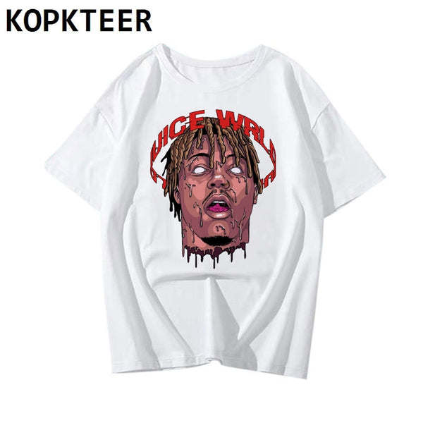 Hip Hop Singer Juice Wrld RIP Print Harajuku Tee Men 2019 Streetwear Rapper T Shirt Casual Tops Anime Shirt Male Camiseta Hombre