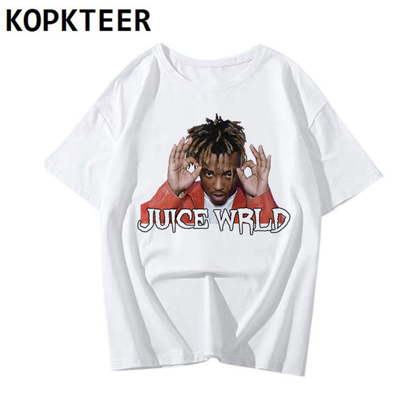 Hip Hop Singer Juice Wrld RIP Print Harajuku Tee Men 2019 Streetwear Rapper T Shirt Casual Tops Anime Shirt Male Camiseta Hombre