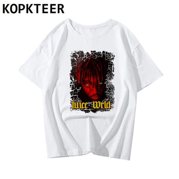 Hip Hop Singer Juice Wrld RIP Print Harajuku Tee Men 2019 Streetwear Rapper T Shirt Casual Tops Anime Shirt Male Camiseta Hombre