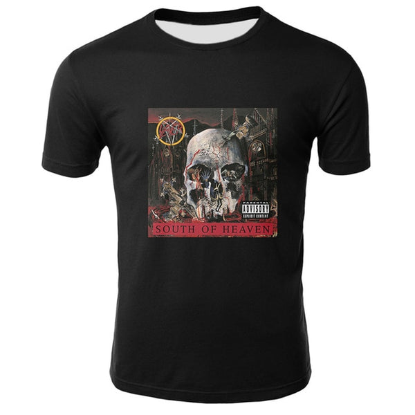 Hip Hop 3D Megadeth T-shirts Men/Women Summer Tops Tee O-neck Short Sleeve Cool Streetwear Fashion Skull Tshirts Plus Size