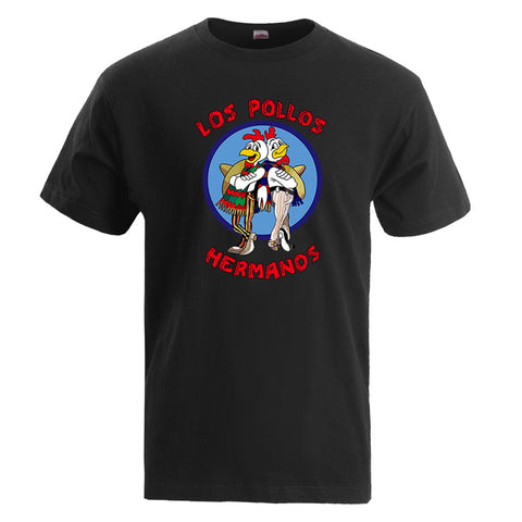 Tv Show Breaking Bad Los Pollos Chicken Brothers T Shirts Men 2019 Summer Fashion Casual T-Shirt Cotton Tops Tee Plus Size S-3Xl