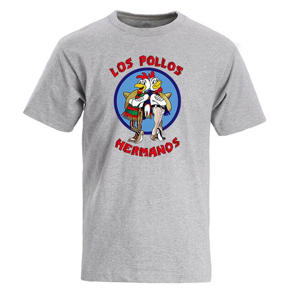 Tv Show Breaking Bad Los Pollos Chicken Brothers T Shirts Men 2019 Summer Fashion Casual T-Shirt Cotton Tops Tee Plus Size S-3Xl