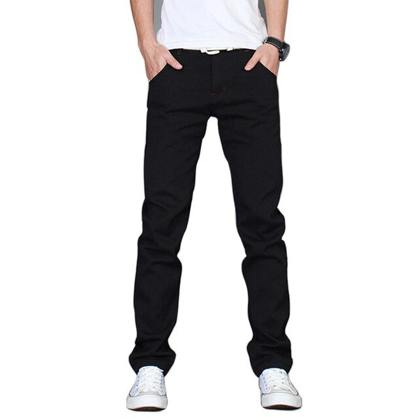 2019 new brand top quality casual long trousers men males Causal solid jeans Pants casual jeans men cotton jeans pants 28-38