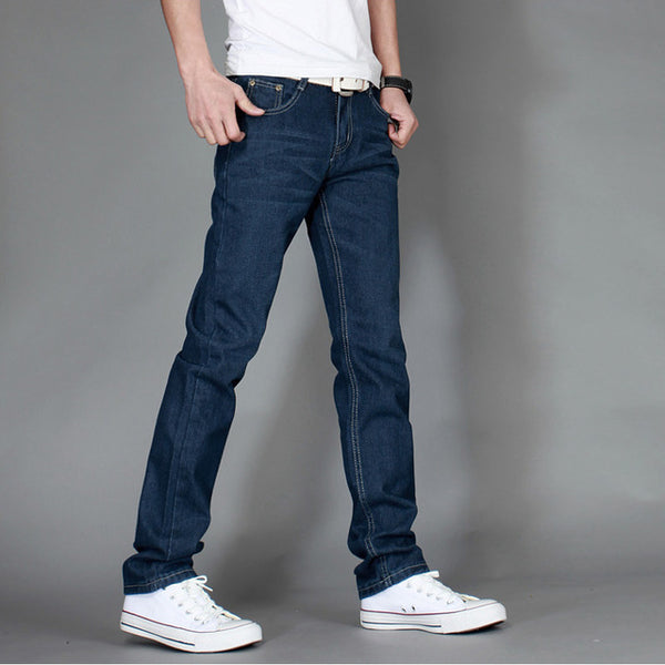 2019 new brand top quality casual long trousers men males Causal solid jeans Pants casual jeans men cotton jeans pants 28-38