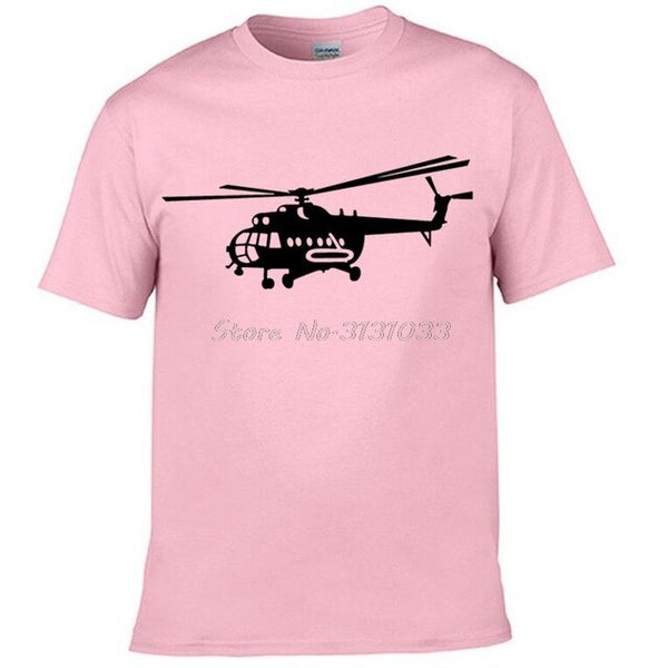 Summer Style Brand New Male T shirts Novelty MI-8 Helicopter USSR Victory Day print t-shirt Short Sleeve Cotton Tee shirts