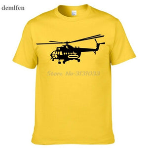 Summer Style Brand New Male T shirts Novelty MI-8 Helicopter USSR Victory Day print t-shirt Short Sleeve Cotton Tee shirts