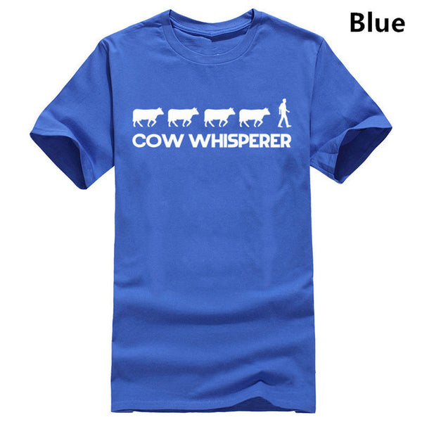 Unisex COW WHISPERER T shirt - Farming Farmer Dairy Farm Funny Cow Tshirt