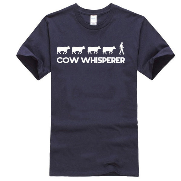 Unisex COW WHISPERER T shirt - Farming Farmer Dairy Farm Funny Cow Tshirt