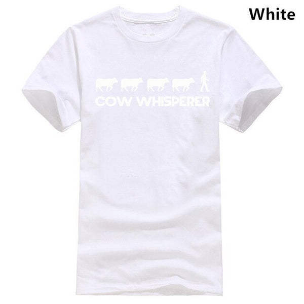 Unisex COW WHISPERER T shirt - Farming Farmer Dairy Farm Funny Cow Tshirt