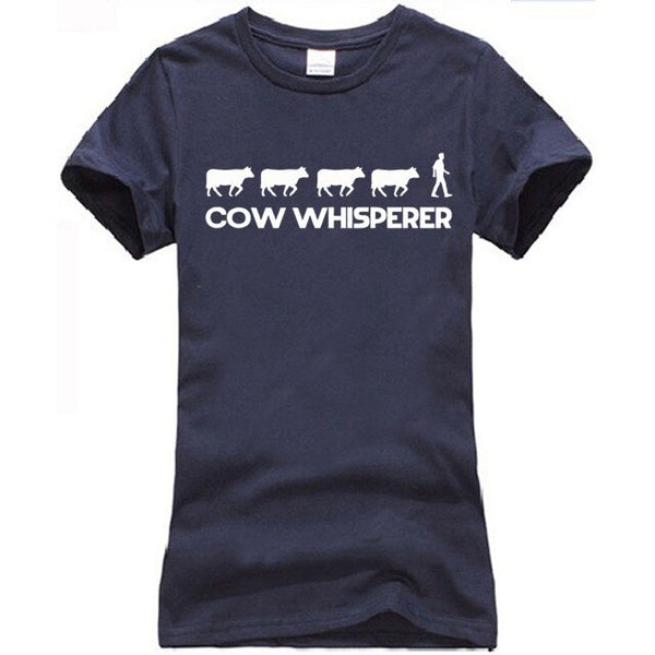 Unisex COW WHISPERER T shirt - Farming Farmer Dairy Farm Funny Cow Tshirt