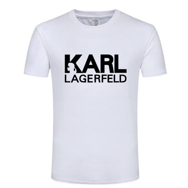 one yona Karl Lagerfeld T shirt men Unisex summer 2019 Vogue Short Sleeve Funny T Shirts Harajuku Tumblr Karl Who Tshirt Men