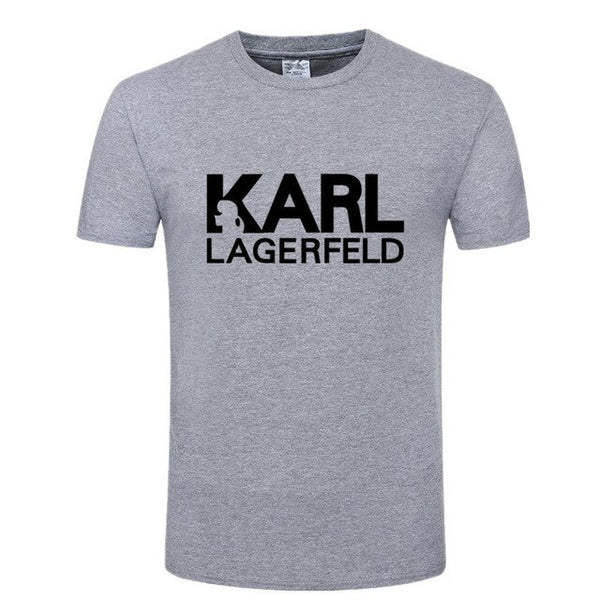 one yona Karl Lagerfeld T shirt men Unisex summer 2019 Vogue Short Sleeve Funny T Shirts Harajuku Tumblr Karl Who Tshirt Men