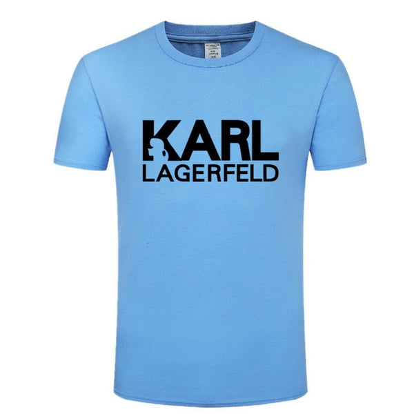 one yona Karl Lagerfeld T shirt men Unisex summer 2019 Vogue Short Sleeve Funny T Shirts Harajuku Tumblr Karl Who Tshirt Men