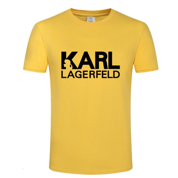 one yona Karl Lagerfeld T shirt men Unisex summer 2019 Vogue Short Sleeve Funny T Shirts Harajuku Tumblr Karl Who Tshirt Men