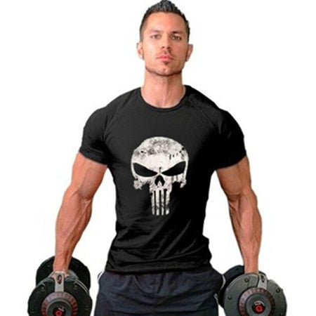 punisher t shirts for men t shirt Cotton fashion brand t shirt men Casual Short Sleeves the punisher T-shirt