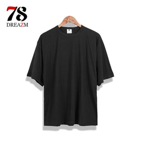 2018 new brand hip-hop solid t-shirt oversize Extended hip hop t shirt Cotton plus size streewear tshirt hiphop Swag