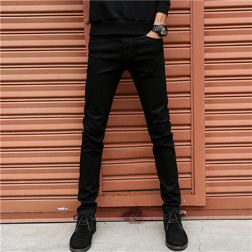 Mens Skinny Jeans 2018 New Classic Male Fashion Designer Elastic Straight Black Jeans Pants Slim Fit Stretch Denim Jeans