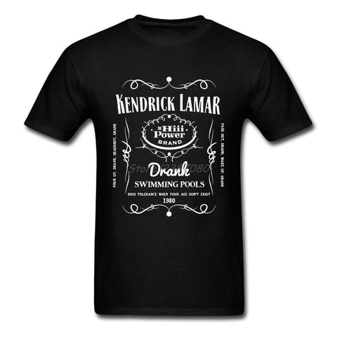 Kendrick Lamar T Shirt Short Sleeve Men's T-shirt Hipster Swag Cotton Crewneck Big Size  T Shirts Fitness Men