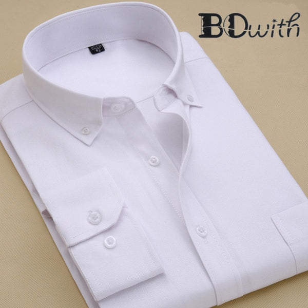 Light Blue Striped French Cufflink Men Shirt Long Sleeved Shirt Male Social Business Dress Work Men Business Shirts  Formal 4XL