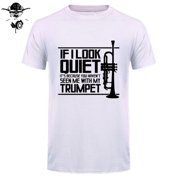 Funny Men t shirt Women novelty tshirt QUIET TRUMPET BRASS MUSIC MARCHING BAND PICKSPLACE cool T-Shirt