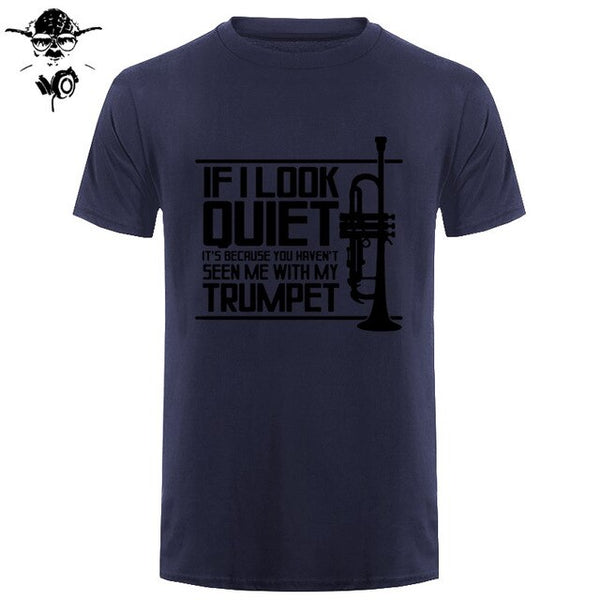 Funny Men t shirt Women novelty tshirt QUIET TRUMPET BRASS MUSIC MARCHING BAND PICKSPLACE cool T-Shirt