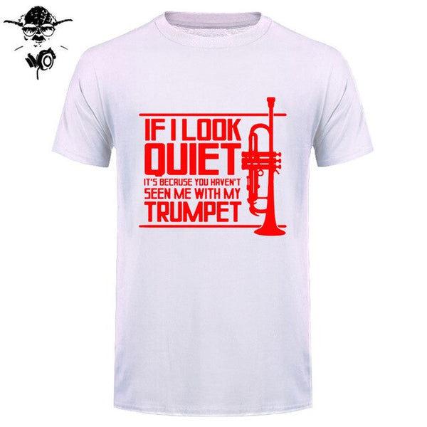 Funny Men t shirt Women novelty tshirt QUIET TRUMPET BRASS MUSIC MARCHING BAND PICKSPLACE cool T-Shirt