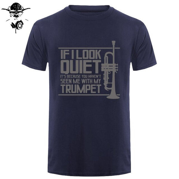 Funny Men t shirt Women novelty tshirt QUIET TRUMPET BRASS MUSIC MARCHING BAND PICKSPLACE cool T-Shirt