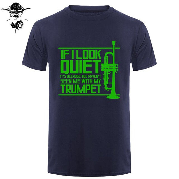 Funny Men t shirt Women novelty tshirt QUIET TRUMPET BRASS MUSIC MARCHING BAND PICKSPLACE cool T-Shirt