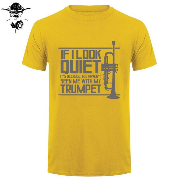 Funny Men t shirt Women novelty tshirt QUIET TRUMPET BRASS MUSIC MARCHING BAND PICKSPLACE cool T-Shirt