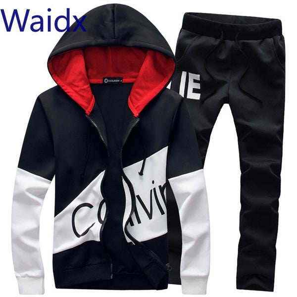 Waidx Men Sets Sport Suit Tracksuit Outfit Suit 5xl 2 Piece Set Suits Hoodies & Long Pants Warm Mens Clothing Drop Shipping