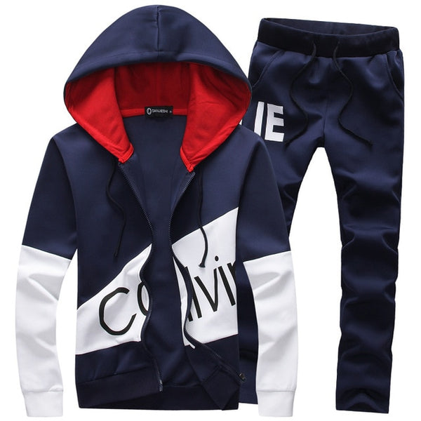 Waidx Men Sets Sport Suit Tracksuit Outfit Suit 5xl 2 Piece Set Suits Hoodies & Long Pants Warm Mens Clothing Drop Shipping