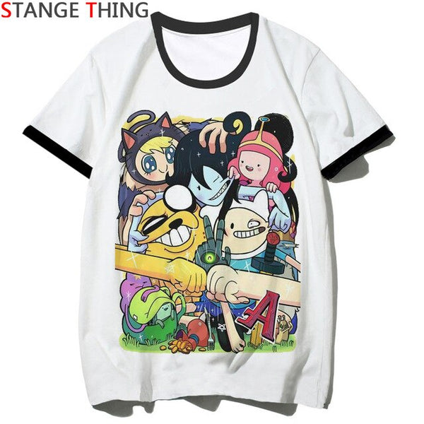 Adventure Time Play Video Games Funny T Shirt  for Men/women Cartoon Print T-shirt Summer Unisex Tshirt Cool Top Tee Male/female